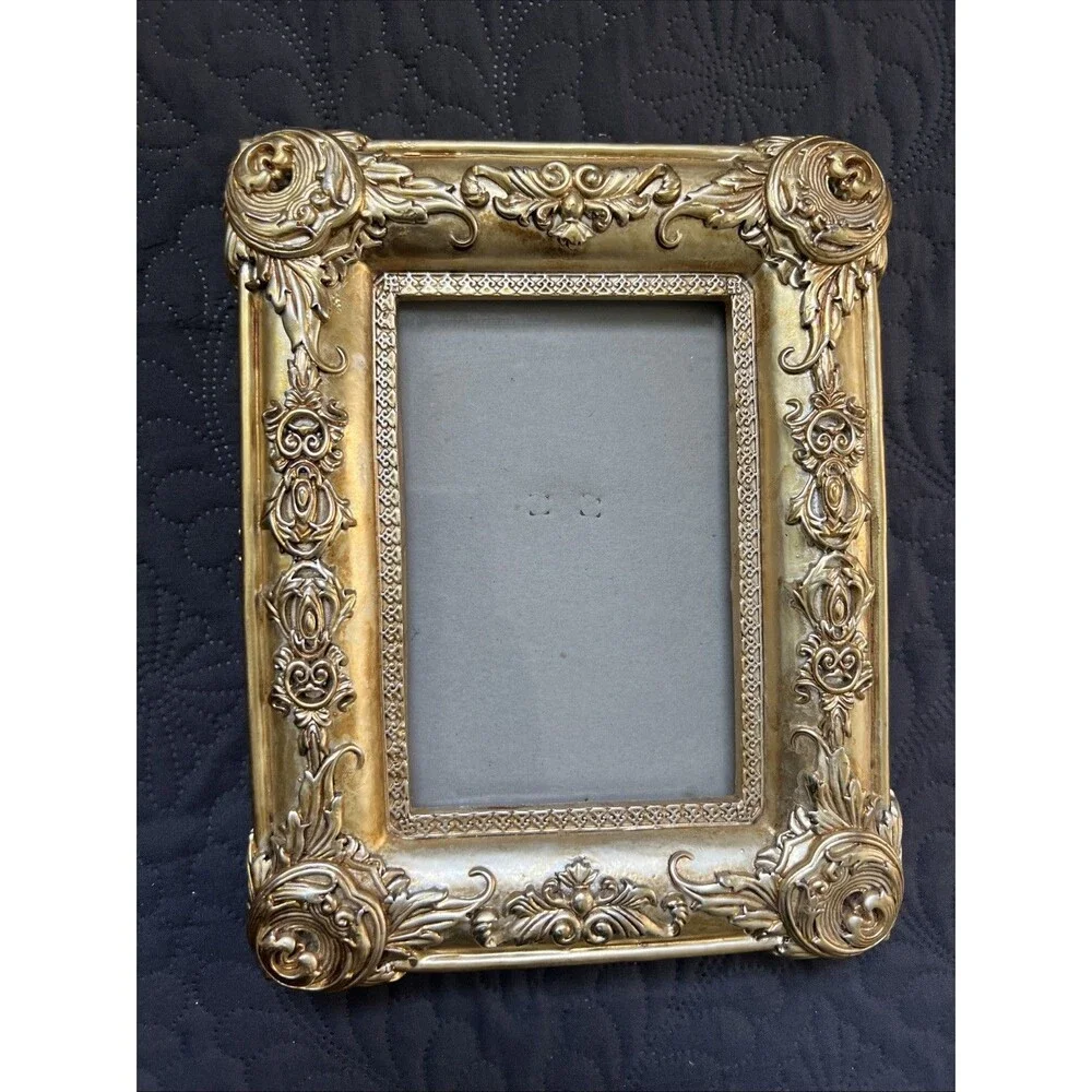 Baroque 3D Ornate Gold 4 x 6” Picture Frame, Artistic, Photography,Fancy, Glam